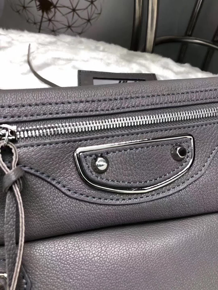 BALENCIAG巴黎世家 義大利進口山羊皮手抓包 原版品質 簡單時尚手包 配肩帶可斜挎  BL1023